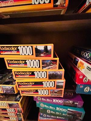 MCM SHELF FULL PUZZLES AND GAMES