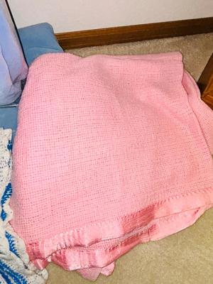 SUPER SOFT JOCKEY PILLOW, VELUX BLANKET AND AFGHANS