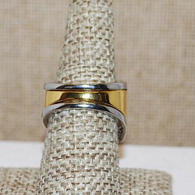 Size 12 Unique Slide-In "HIDDEN COMPARTMENT" LION Face Ring on a Silver-Tone Band (23.8g)