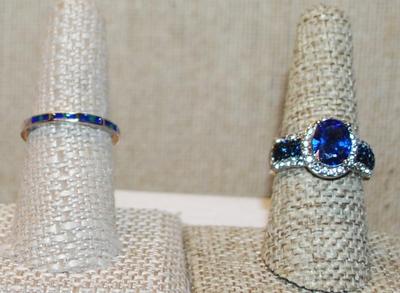 DOUBLE BONUS RINGS SET --2 Rings -Size 8 -- SEE DESCRIPTION