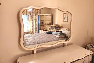 Lot #161 Vintage French Provincial Bedroom Dresser with Mirror