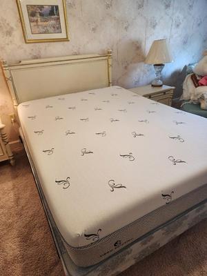 Lot #162 Queen Sleep Solution Bed with French Provincial Style Headboard