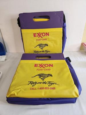 Lot #179 Lot of 2 Exxon Fleet Card Seats/Coolers