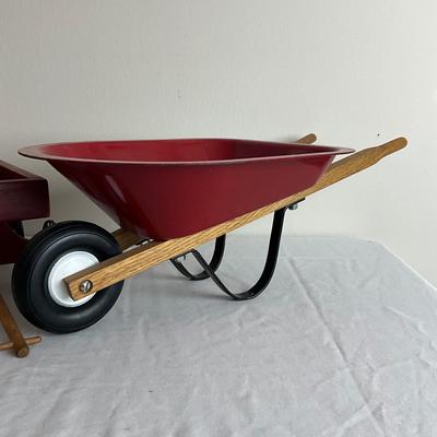 D963 Doll Wagon and Wheel barrow
