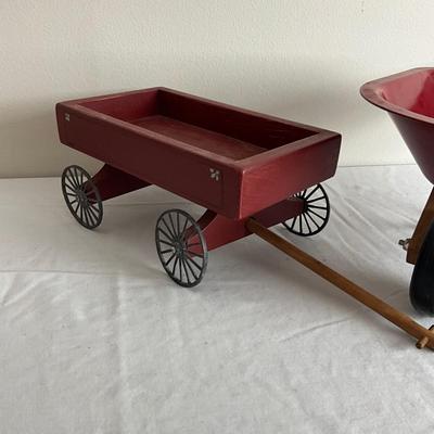 D963 Doll Wagon and Wheel barrow