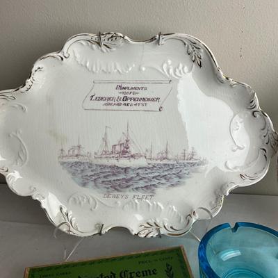 D971 Vintage Advertising DE.& PA. Plates, Soaps, Matches, Ashtrays and more