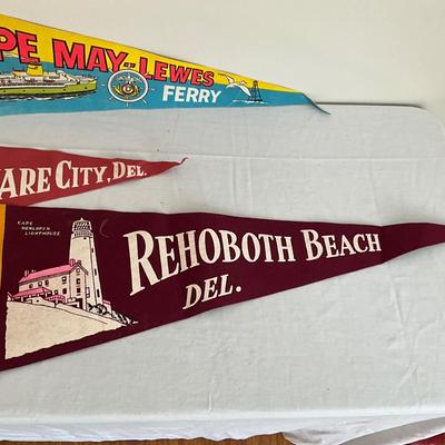 D982 Lot of Three DE. Pennants