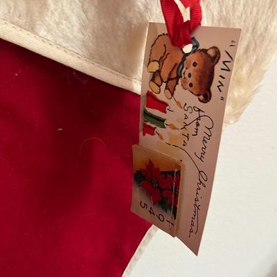 D990 Vintage 1945 Christmas Stockings and Decor