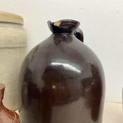 D1004 Lot of Vintage Crocks, and Jugs AS-IS