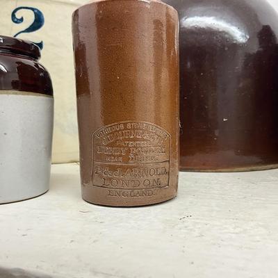 D1004 Lot of Vintage Crocks, and Jugs AS-IS