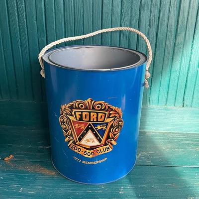 P1011 Vintage 1972 Ford 300-500 Club Insulated Cooler and Plated Bowl