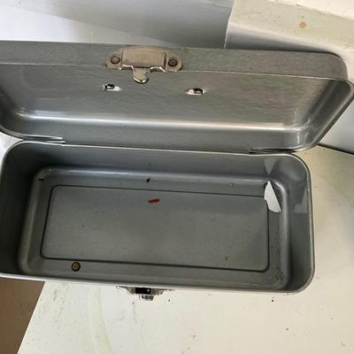 P1012 Vintage Old Pal Inc. Minnow Pail and Metal Box