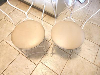 Lot #187 Lot of 2 Vintage "Ice Cream Parlor" Chairs