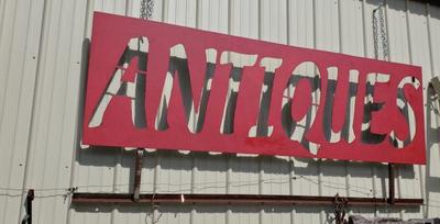 Antiques sign $600