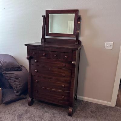 Antique Dresser with Mirror