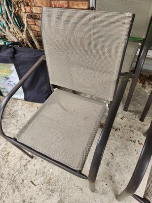 Lot #201 Lot of 4 Matching Patio Chairs