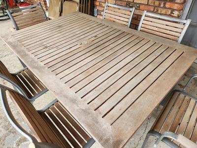 Lot #204 Patio Table and Marching Chairs