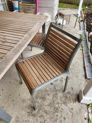 Lot #204 Patio Table and Marching Chairs