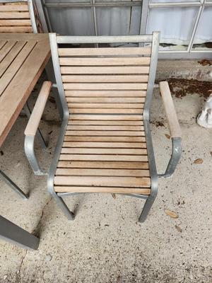 Lot #204 Patio Table and Marching Chairs