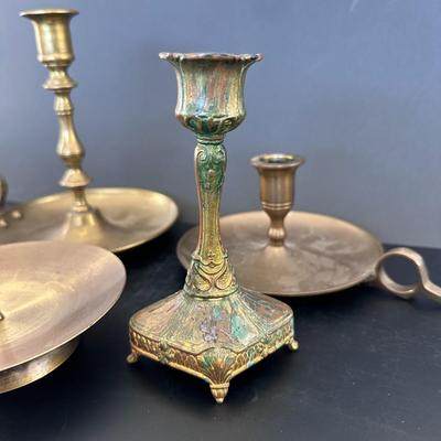 Lot of 4 Candle Holders