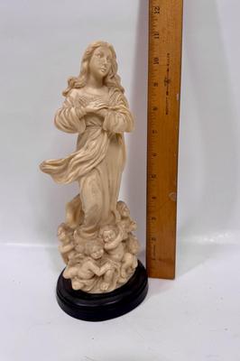 10” Virgin Mary Catholic Statue Figurine Valentino Made in Italy