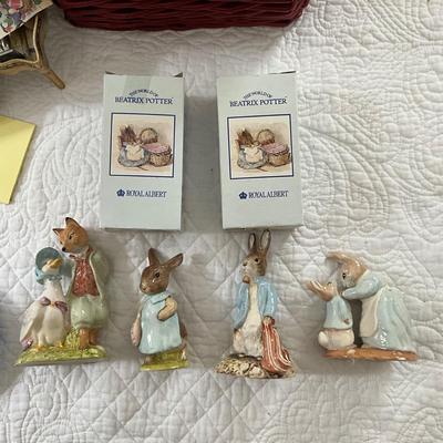 UBA1228 Lot of Four Beatrix Potter Royal Albert Figurines