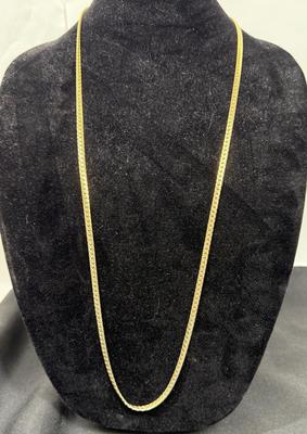 Lot of three gold tine fashion necklaces vintage jewelry