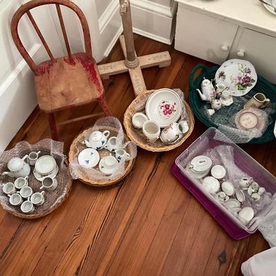 UBA1259 Five Sets of Vintage and Antique Doll and Children's China
