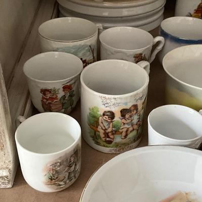 UBA1265 Large Lot of Antique Children's China Sets