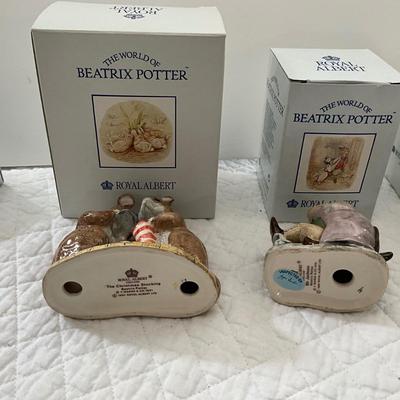 UBA1272 Lot of Four Beatrix Potter Royal Albert Figurines "SIGNED"