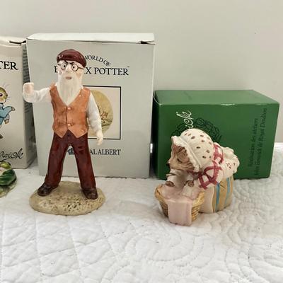 UBA1273 Lot of Four Beatrix Potter Beswick and Royal Albert Porcelain Figures