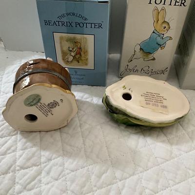 UBA1273 Lot of Four Beatrix Potter Beswick and Royal Albert Porcelain Figures