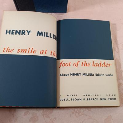 LOT 2: Ernest Hemingway's The Sun Also Rises 1928 from Charles Scribner's Sons, Henry Miller 1948 Smile at the Foot of the...
