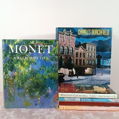 LOT 6: Art Related Coffee Table Books- Monet, Burchfield, Porter & More