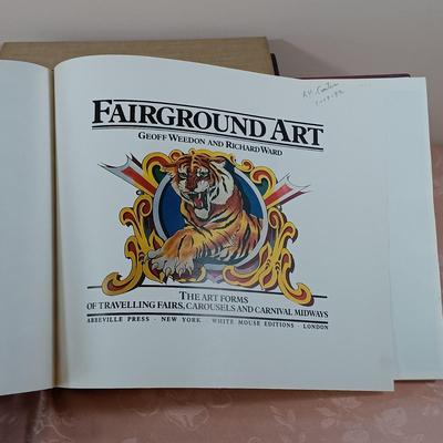 LOT 7: Art Related Coffee Table Books- Fairground Art, American Carousel Art, Henry Miller & More