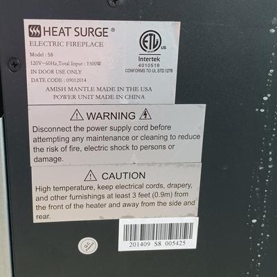 LOT 12: Heat Surge Electrical Fireplace 1500W Model S8
