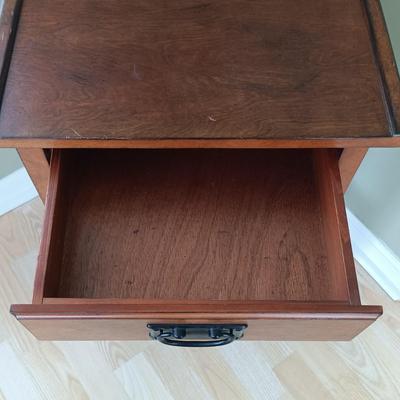 LOT 14: Crosley CR704 Entertainment Center with Side Table