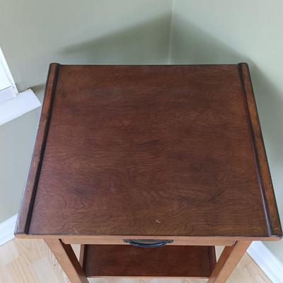 LOT 14: Crosley CR704 Entertainment Center with Side Table