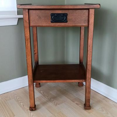 LOT 14: Crosley CR704 Entertainment Center with Side Table