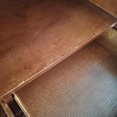 LOT 16: Wood Entertainment Center Cabinet