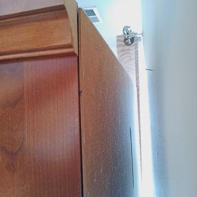 LOT 16: Wood Entertainment Center Cabinet