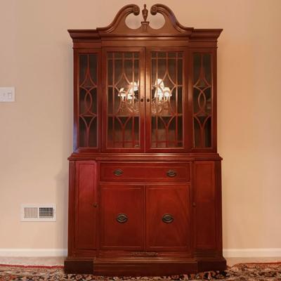 LOT 17: Vintage Breakfront China Cabinet