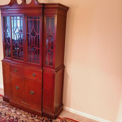LOT 17: Vintage Breakfront China Cabinet