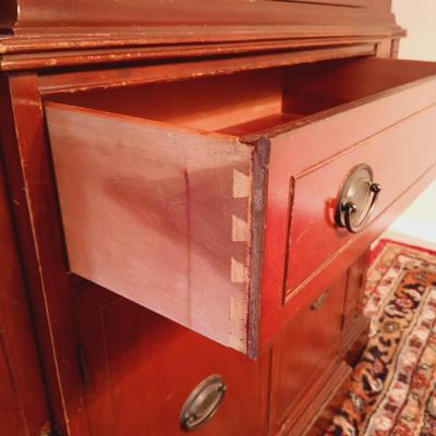 LOT 17: Vintage Breakfront China Cabinet