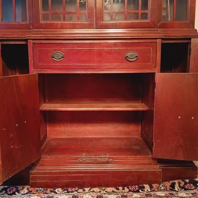 LOT 17: Vintage Breakfront China Cabinet