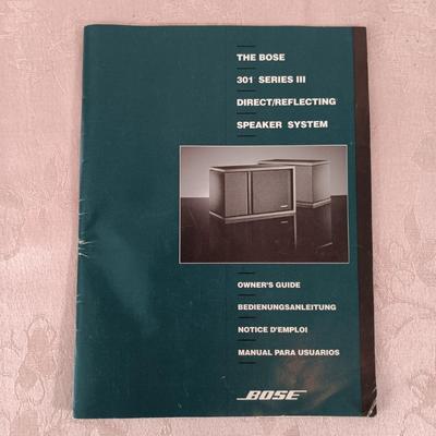 LOT 21: Bose 301 Series III Direct/Reflecting Speaker System Untested