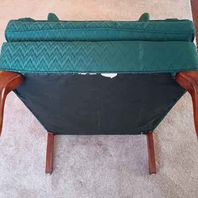 LOT 24: Cochrane Furniture Emerald Green Wingback Chair