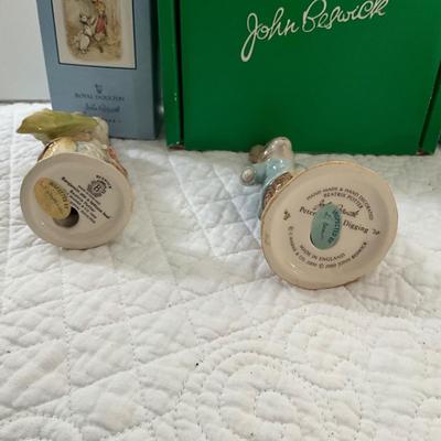 UBA1276 Lot of Four Beatrix Potter Beswick Bunny Figurines