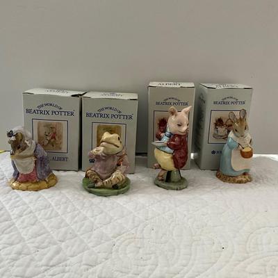 UBA1278 Lot of Four Beatrix Potter Royal Albert Porcelain Figurines