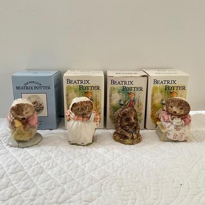 UBA1281 Lot of Four Beatrix Potter Royal Albert and Beswick Porcelain Figurines